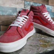 vans original sk8 hi red white