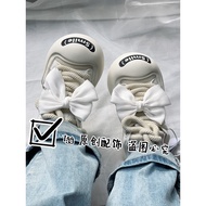 Ya Shoes Suitable for smile ocai Black White Sneakers Canvas Shoes Bow Sweet diy Shoelace Accessorie