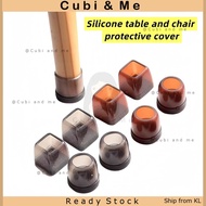 C&M 4Pcs Upgraded Chair Leg Cap Furniture Feet Cover with Felt Pad – Anti-Slip & Noise Reduction