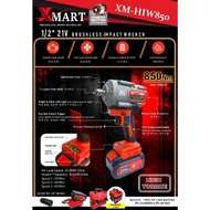 READY STOCK  XMART 21V BRUSHLESS 1/2" IMPACT WRENCH 850NM (XM-HIW850)