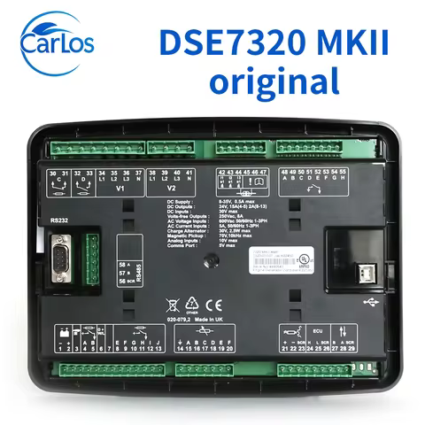 Original Deep Sea DSE7320 MKII Diesel Generator Controller Panel LCD Display Auto Start Remote Cntro