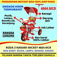 Sepeda Anak Roda 3 (Tiga) Tricycle Nakami Mickey Mouse Tsum LENGKAP