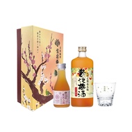 日本贅澤梅酒春櫻懷舊富士山梅酒杯禮盒