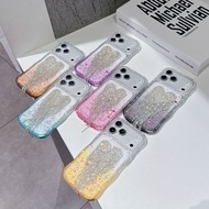 Second Change Star Diamond Wave Love Glitter Phone Case Suitable for Apple 17PM Tassel Rhinestone 16