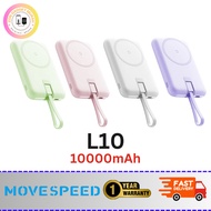 [B1F1] MOVESPEED L10 10000mAh 22.5W magnetic lightweight rotatable with Type C cable Power Bank