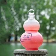 1 liter gourd / 1000ml gourd glass jar / white glass bottle with glass stopper, very pretty gourd st