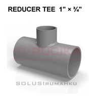 RUCIKA V TEE AW 1 X 3/4" / Branch 3 Reducer T 1 x 3/4 Vlok Tie Reducer 1 x 0.75