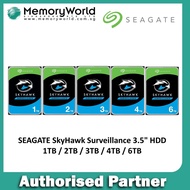 SEAGATE Skyhawk 3.5" HDD, 1TB / 2TB / 3TB / 4TB / 6TB. SEAGATE Singapore Local 3 Years Warranty