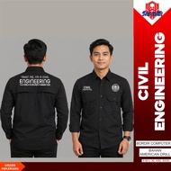 KEMEJA CIVIL ENGINEERING LONG-SLEEVED WORKSHIRT WITH COMPUTER EMBROIDERY