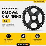 ROTOR DM Oval Chainring 44T Direct Mount Road Bike Q Rings ALDHU VEGAST 2INPOWER DM CNC 7075 T6 Blac