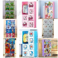 SIERRAHOME, 2X4/ PLASTIC WARDROBE / CHARACTER PLASTIC CLOTHES WARDROBE MULTIPURPOSE WARDROBE