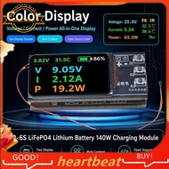 Power Bank Circuit Board ST7735 Color Display Adjustable 65W/100W/140W Output for DIY Power Bank