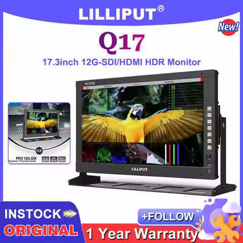 LILLIPUT Q17 Monitor 4K Production Broadcast 7.3 inch HDR Monitor 12G-SDI HDMI 2.0 SFP With Waveform