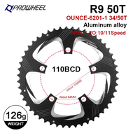 PROWHEEL 110BCD four claws Road Bicycle Sprockets Double Chainwheel 34T/50T  Chainring 9/10/11 Speed