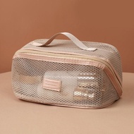 Mesh Cosmetic Bag Wash Bag Large Capacity Cloud Makeup Bag Travel Bag I3o4