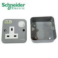 METAL CLAD SWITCH SOCKET SCHNIEDER 1G 13A ESM15_G11 , MK 1G 13A G2977ALM , MIND 1G 13A 2K731