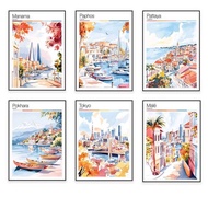 Travel Landscape Canvas Print 13x18cm 15x20cm 30x40cm