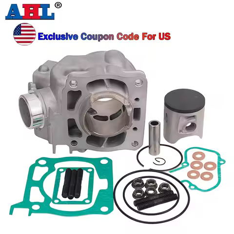 Motorcycle 54mm Air Cylinder Block & Piston & Rings & Complete Gasket For YAMAHA YZ125 2006-2022 1C3