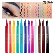 [SR]Colored Eyeliner Delicate Texture Smudge-proof Matte Women Fashion Eyeliner Pen for Makeup