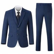 Boys 3-Piece Herringbone Twill Suit Jacket, Vest And Trousers, Suitable For Weddings, Birthdays, Sch