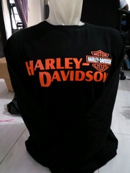 ✨S-5XL  T Shirt Harley Davidson Hitam Lengan Panjang เสื้อยืดผู้ชาย