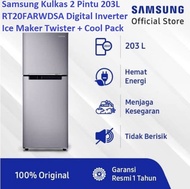 Samsung Kulkas 2 Pintu 203L Digital Inverter RT20FARBDSA RT20 RT20FAR