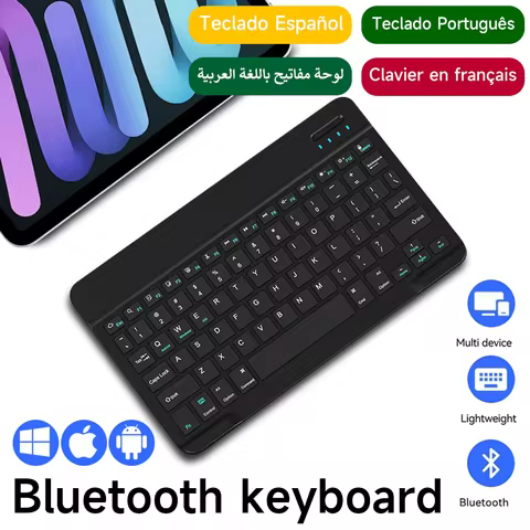 Bluetooth Keyboard for IOS Android Windows Wireless Keyboard for Tablet Cellphone Tablet Accessories