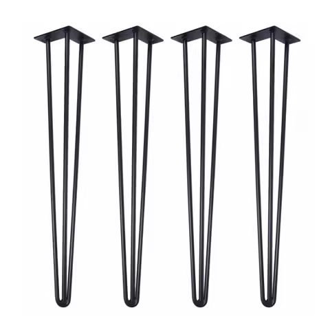 4pcs Iron Table Legs, Heavy Duty Metal Feet for Office Desk Coffee Table TV Cabinet Bathroom Sofa,DI