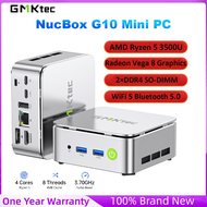 GMKtec G10 Mini PC R5 3500U DDR4 3200Mhz PCie 3.0 NVMe SSD Win 11 2.5G LAN WiFi5 BT5 Desktop Office 