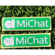 MICHAT Stickers MI CHAT cutting stickers