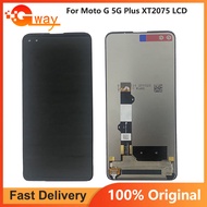 สำหรับ Motorola Moto G 5G Plus XT2075 XT2075-2ชิ้นส่วนจอสัมผัสแอลซีดีของเครื่องแปลงดิจิทัลสำหรับ Mot