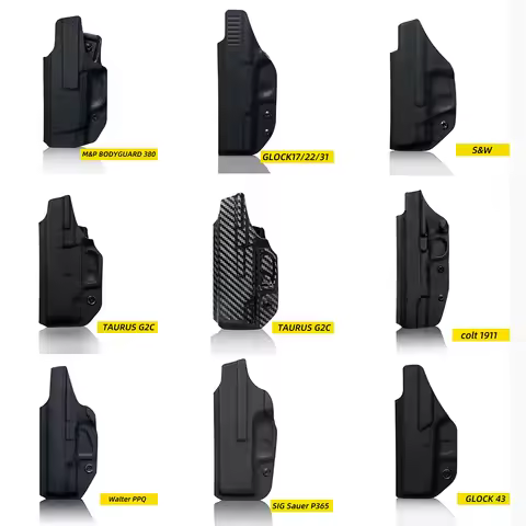 Kydex Holster For Taurus G2c TH9 S&W G17 G22 G31 G43 Sig P365 Colt 1911 Gun IWB Pistol Hidden Carry 