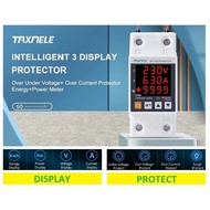 NEW AC PROTECTOR 230V 63A Over Under VOLTAGE Over CURRENT 3-IN-1 DISPLAY