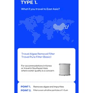 BODYLUV Puresome Travel Mini Filter Shower Head + Basic Pure Filter SET