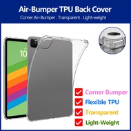 PsDs Air Bumper TPU Transparent Back Cover Case for iPad 10.2 10th 11th iPad Air 11 13 M2 M3 iPad Pr