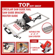 4“5”7” Circular Saw Guide Rail Marble Cutter Pemotong Papan Mesin Potong Kayu Wood Cutter Machine Me