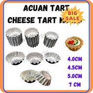 ⭐ ⭐READY STOCK⭐ ⭐ ☉Acuan Cheese Tart Egg Tart Aluminium Tart Mould Acuan Tart Cheese Tart Telur 4cm 4.5cm 5cm✤