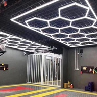 [HAVE WARANTY & REBATE] LOW PRICE 680W honeycomb light hexagon led detailing light kedai detailing k