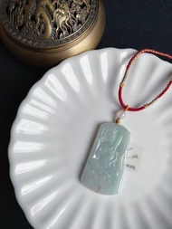 文殊菩薩 天然緬甸玉翡翠 吊墜 項鍊 開智慧 定心 安神 守護神