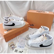Blazer Mid 77 low White Black Vintage Sneakers In Black And White For Men And Women 2023
