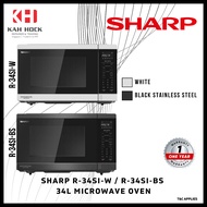 SHARP R-34SI-W / R-34SI-BS 34L MICROWAVE OVEN + 1 YEAR WARRANTY