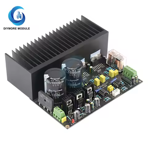TDA7293 DC Servo Auido Power Amplifier Board 100W+100W TDA 7293 OP07 NE5534 High Power Amplifiers Fo