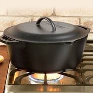 美國LODGE 美國製雙耳鑄鐵荷蘭鍋-6.6L