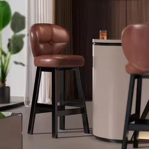 Modern Bar Counter Chairs Home Iron High Legged Stools Front Desk Chairs Bar Counter Chairs Bar Chai