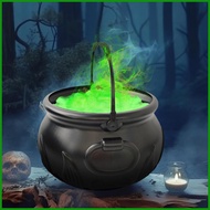 Witches Cauldron Large Black Handled Scene Prop Halloween Witch Cauldron Pot for Living Room Yard Ba