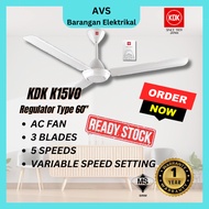 KDK K15V0 60" 3 BLADE CEILING FAN KIPAS SILING AC FAN ENERGY SAVING