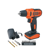 Global House BLACK AND DECKER สว่านไร้สาย 12V LD12SP-B1 สีส้ม รับประกันของเเท้!