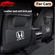 1pc PU Leather Honda CR-V Car Seat Kid Protector Anti-Kick Mat Pad Car Seat Back Children Waterproof