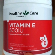 Healthy Care Vitamin E 500iu 200caps  vitamin e 500 iu healthy care