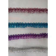 (1 meter)lace renda (1inch)utk gubahan hantaran,hiasan dulang & raga
